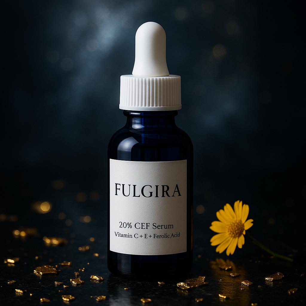 CEF 20% Vitamin C Serum — amber glass dropper bottle